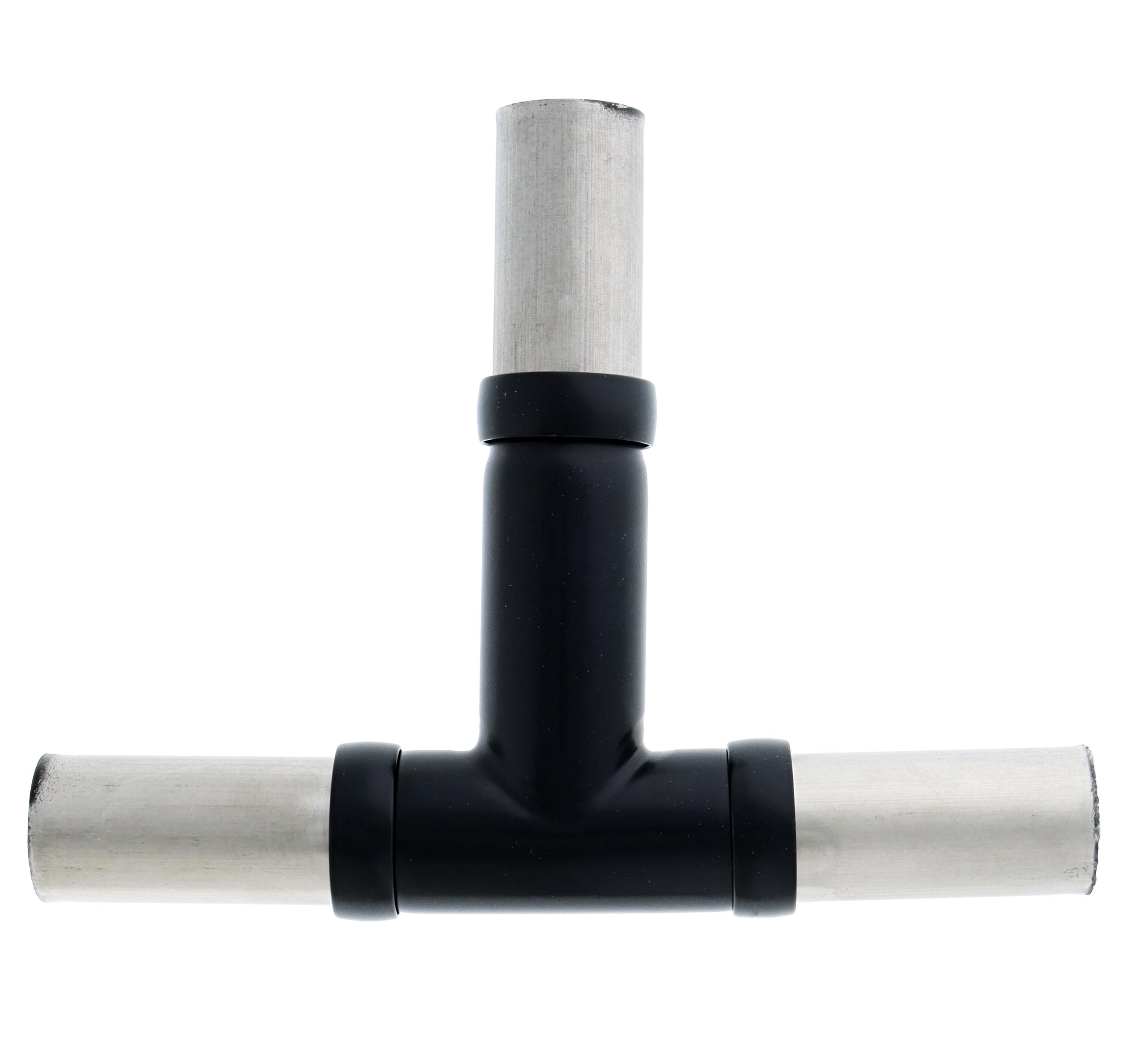 Modular Grab Rails Tee Section, Tee section, Matte Black