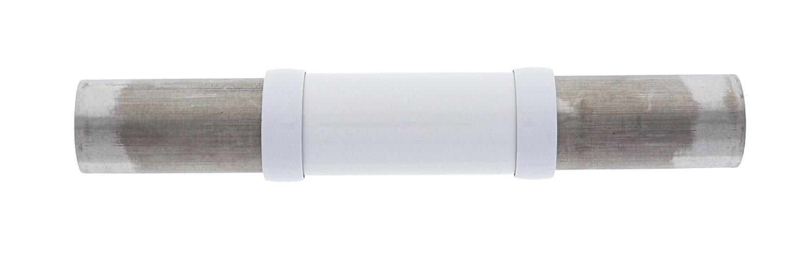 Modular Grab Rails Straight Joiner, Straight joiner less undersling, White