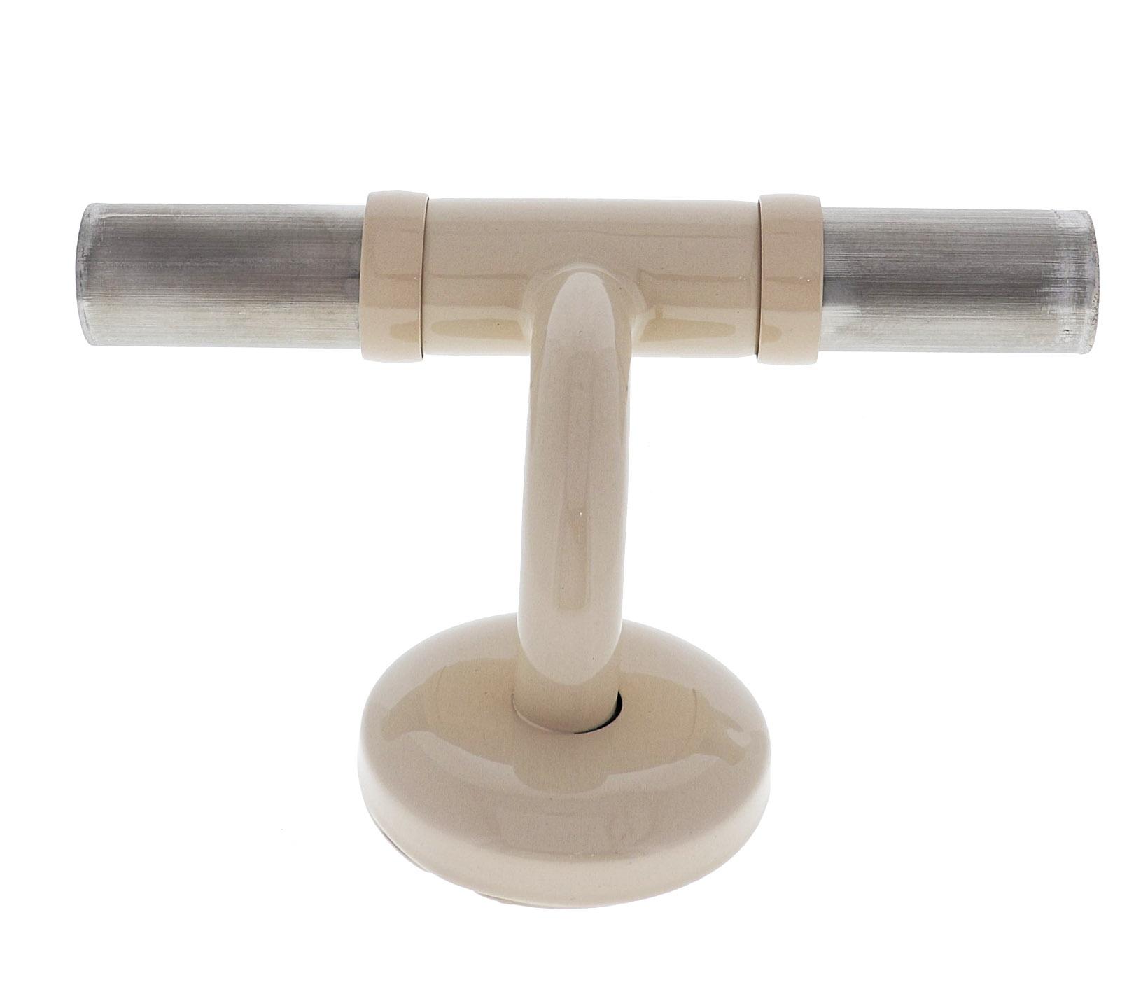 Modular Grab Rails Straight Joiner, Straight joiner, Concealed Fixing Almond Ivory