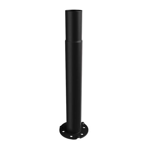 Ritefit Rail 38mm Modular System Straight end with extended tubing to 300mm Matte Black