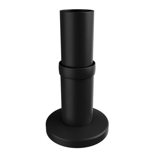 Ritefit Rail 38mm Modular System Straight end with extended tubing to 300mm Matte Black