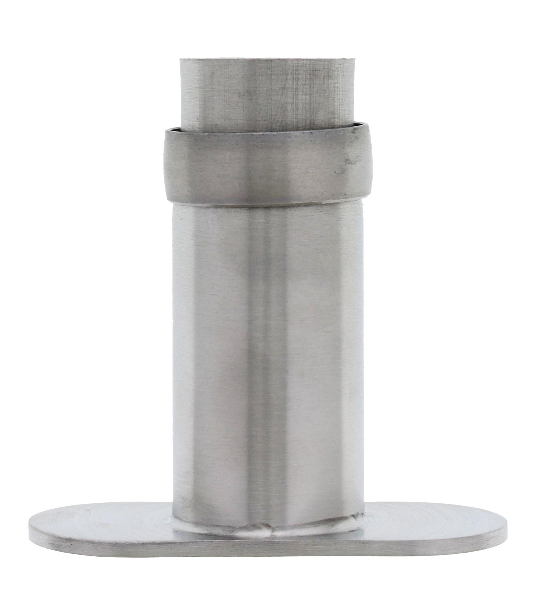 Modular Grab Rails Narrow fixed straight end, slim design, Straight end, Concealed Fixing Brushed Stainless Steel