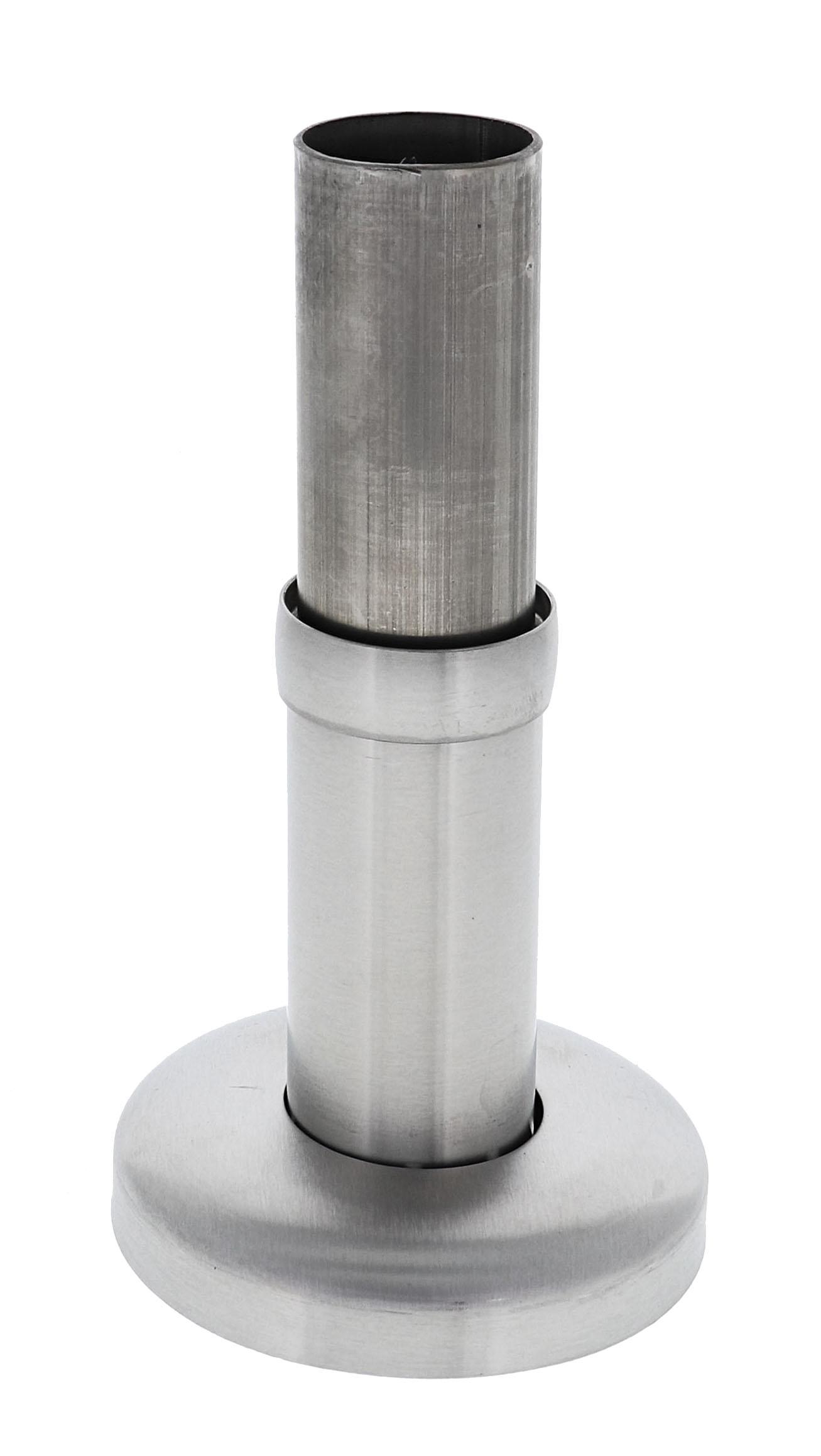 Modular Grab Rails Straight End, Straight end, Concealed Fixing Brushed Stainless Steel