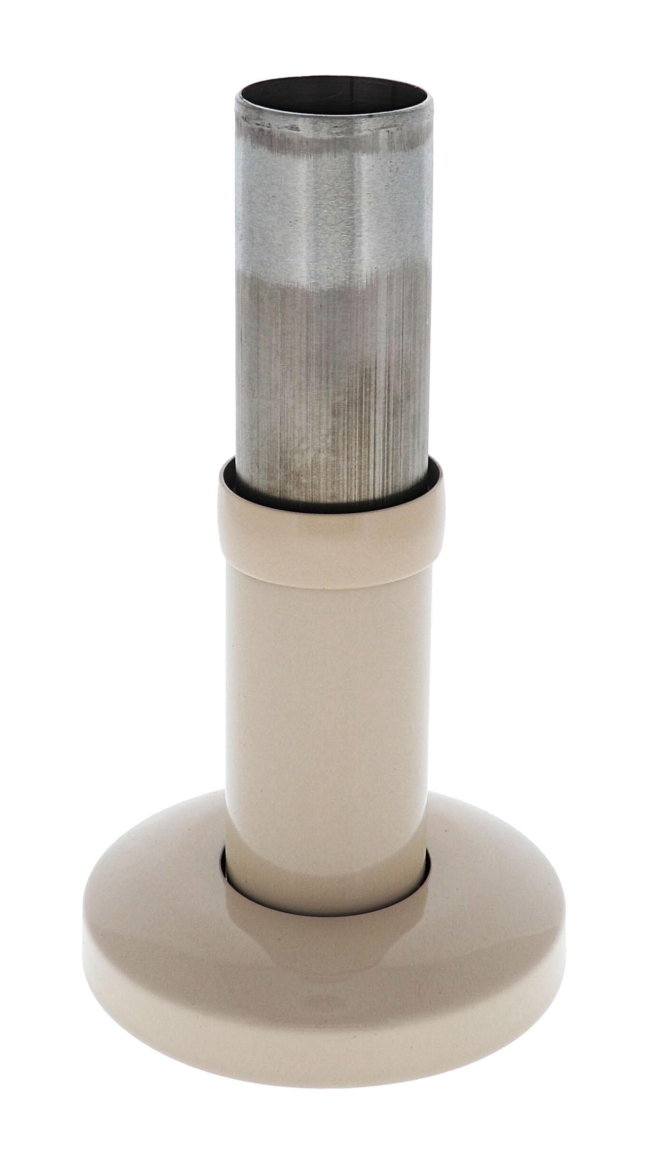 Modular Grab Rails Straight End, Straight end, Concealed Fixing Almond Ivory