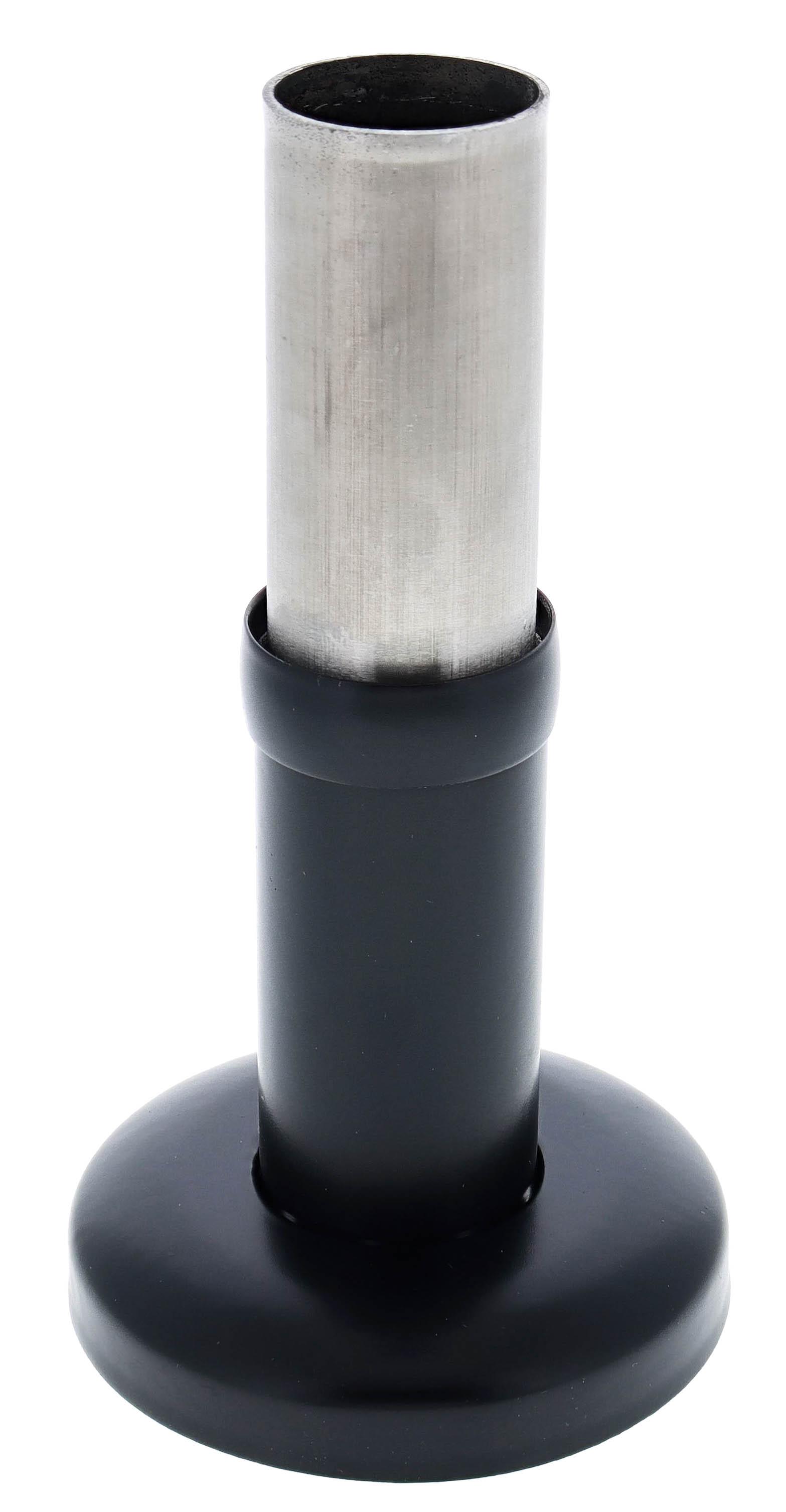 Modular Grab Rails Straight End, Straight end, Concealed Fixing Matte Black