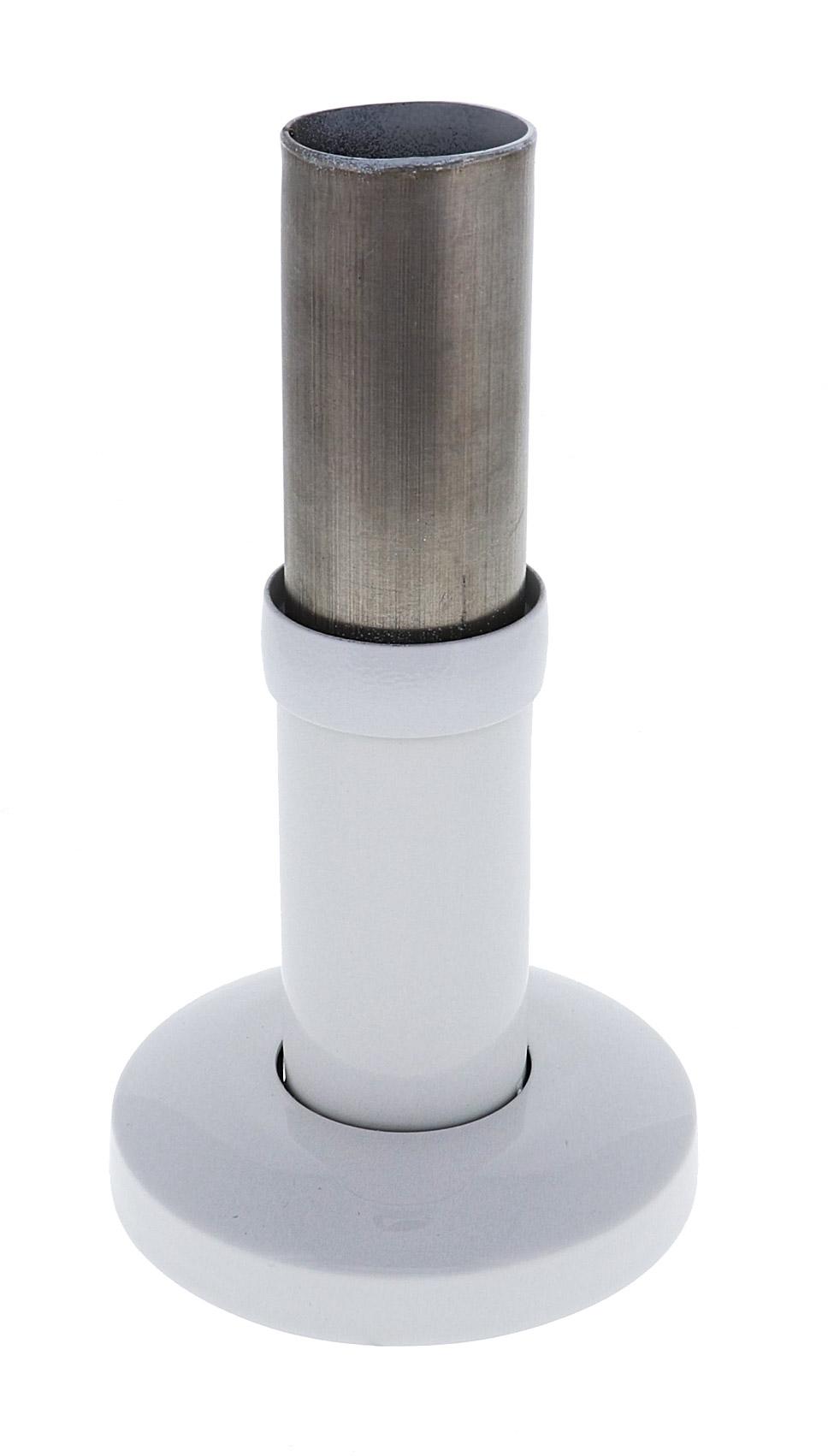 Modular Grab Rails Straight End, Straight end, Concealed Fixing White