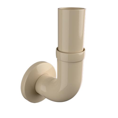 Ritefit Rail 38mm Modular System Elbow end per one with dress ring Almond Ivory