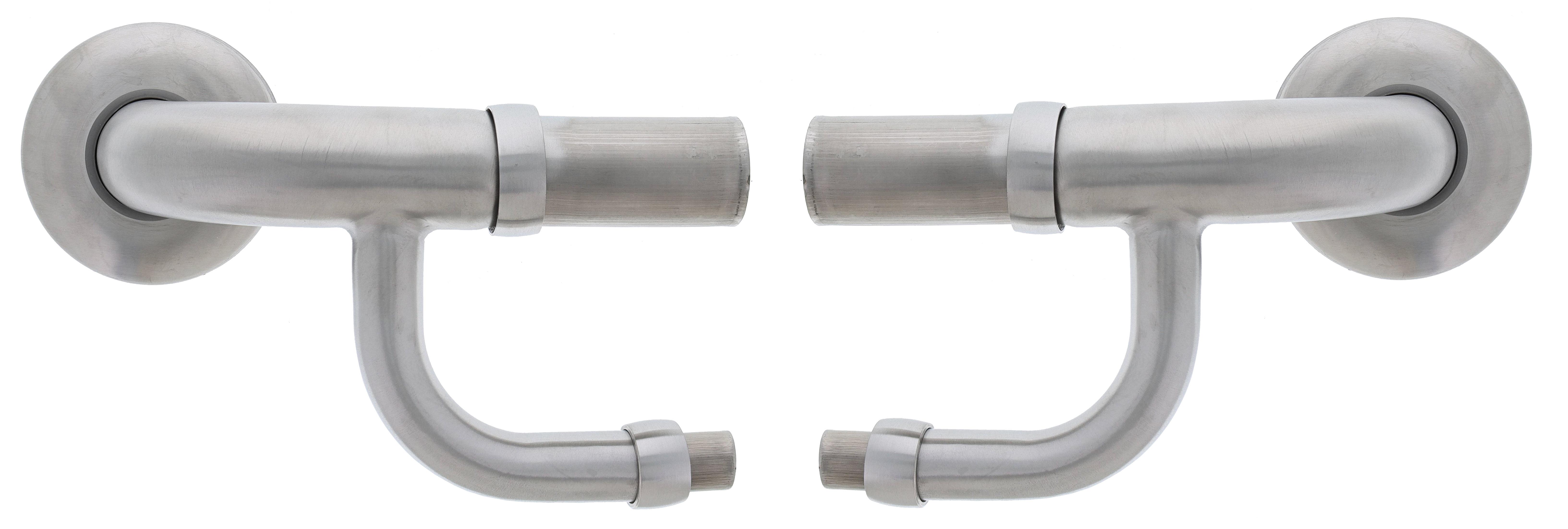 Steri-Gard Lencare TGR Combination Elbow End Set, , Per Pair, Brushed stainless steel