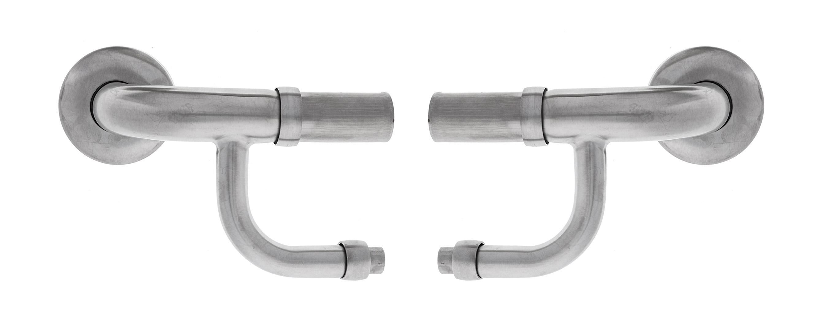 Lencare TGR Combination Elbow End Set, , Per Pair, Brushed Stainless Steel