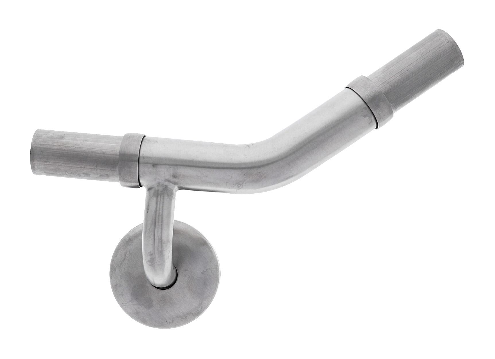 Modular Grab Rails Elbow, Elbow 40 degree rh, Concealed Fixing Brushed Stainless Steel