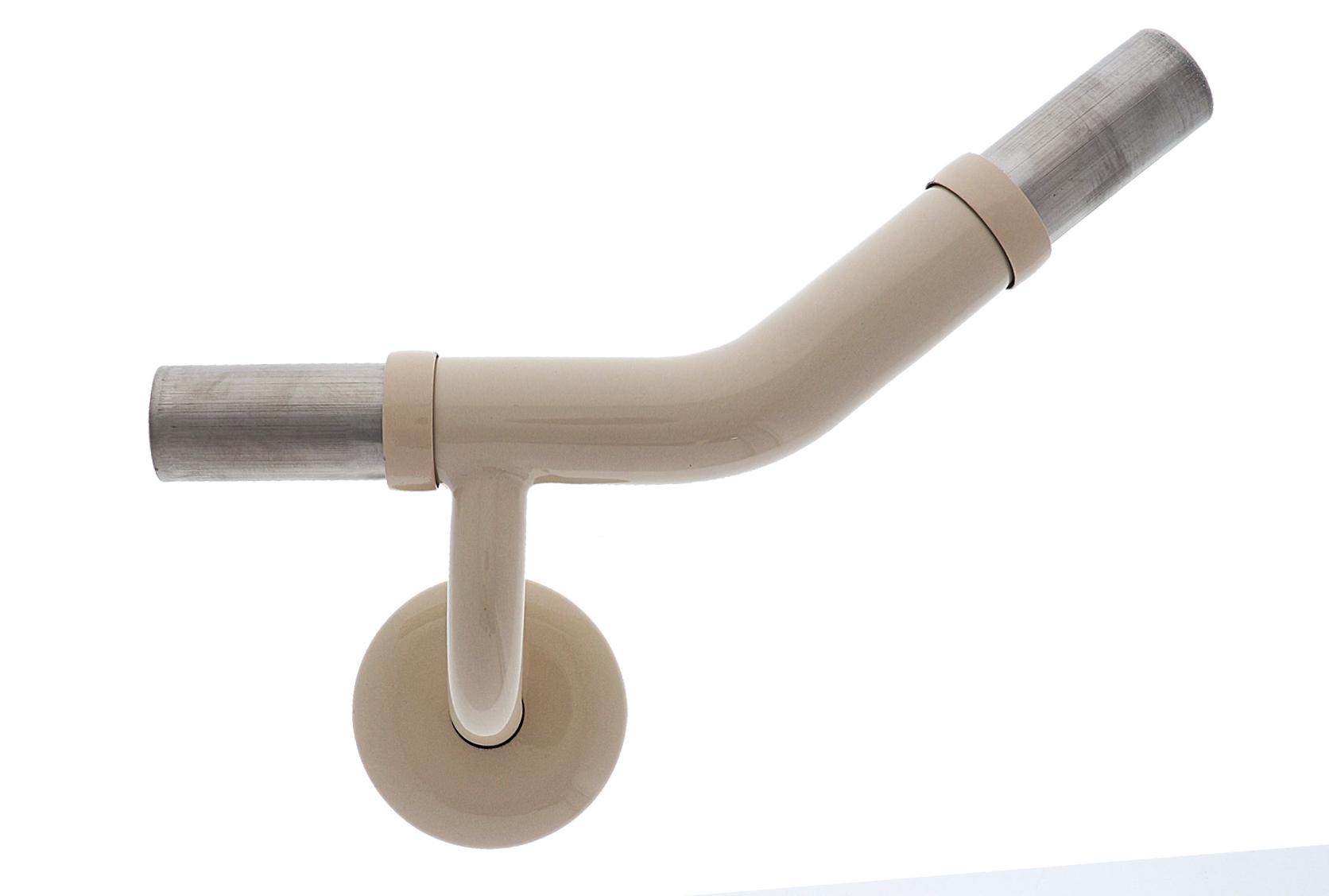 Modular Grab Rails Elbow, Elbow 40 degree rh, Concealed Fixing Almond Ivory