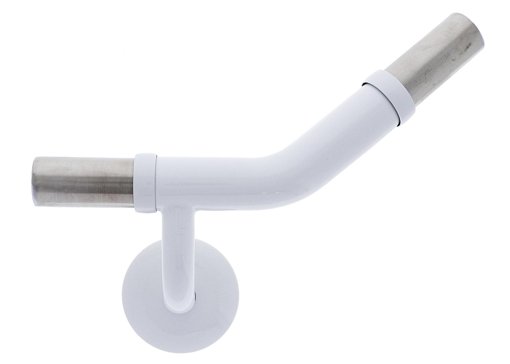 Modular Grab Rails Elbow, Elbow 40 degree rh, Concealed Fixing White