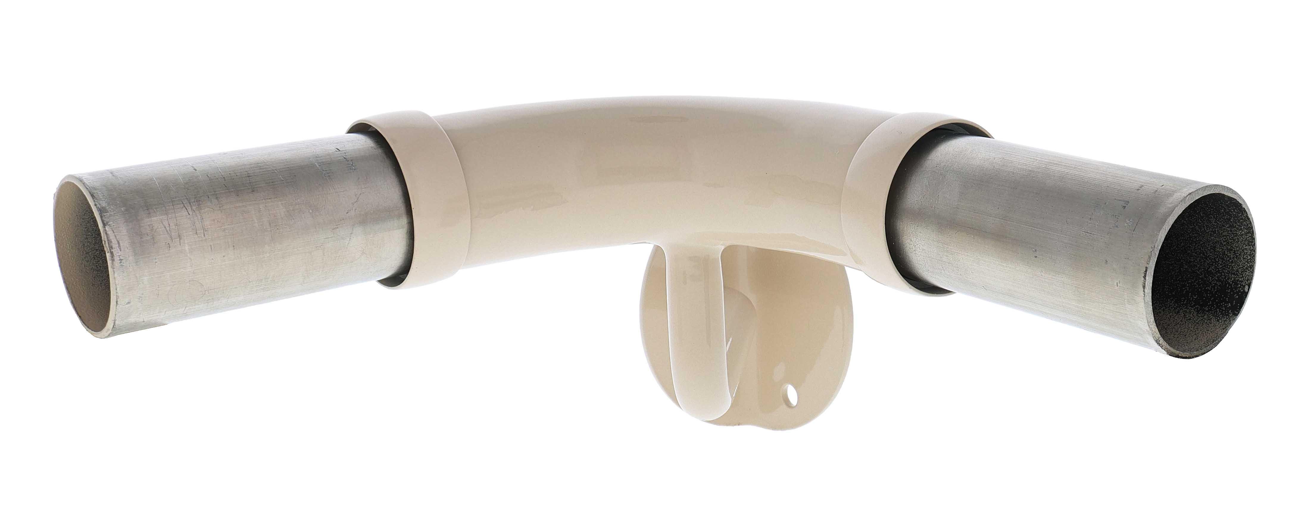 Modular Grab Rails Elbow, Elbow 90 degree corner support, Exposed Fixing Almond Ivory