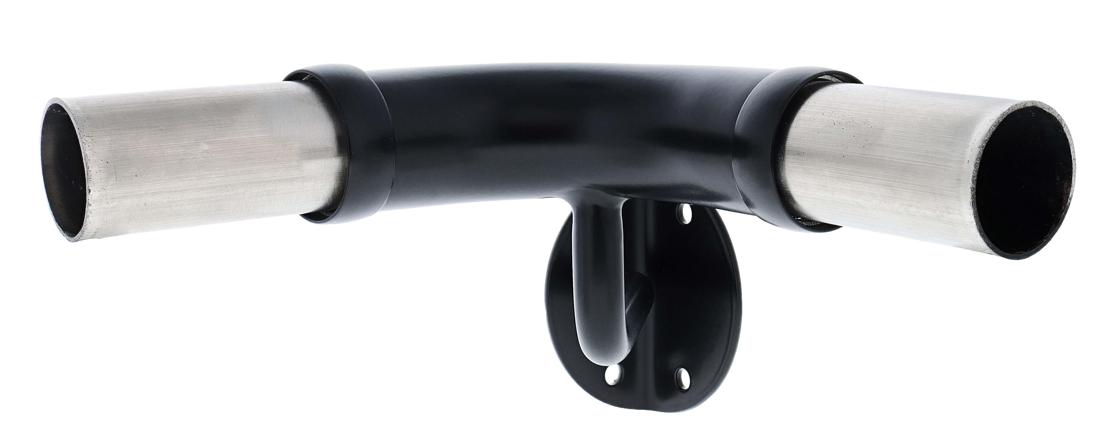 Modular Grab Rails Elbow, Elbow 90 degree corner support, Exposed Fixing Matte Black