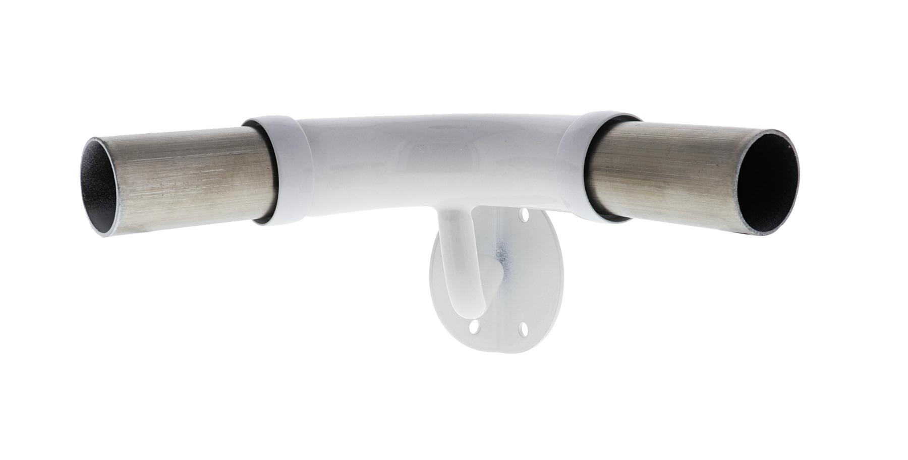 Modular Grab Rails Elbow, Elbow 90 degree corner support, Exposed Fixing White