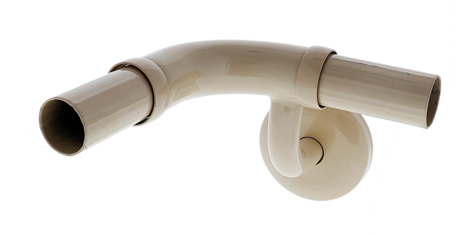 Modular Grab Rails Elbow, Elbow 90 degree horizontal lh, Concealed Fixing Almond Ivory