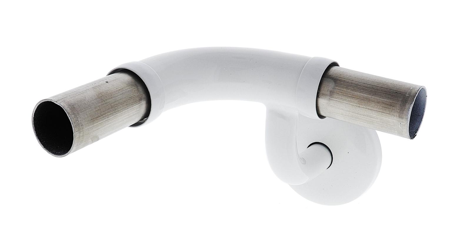 Modular Grab Rails Elbow, Elbow 90 degree horizontal lh, Concealed Fixing White