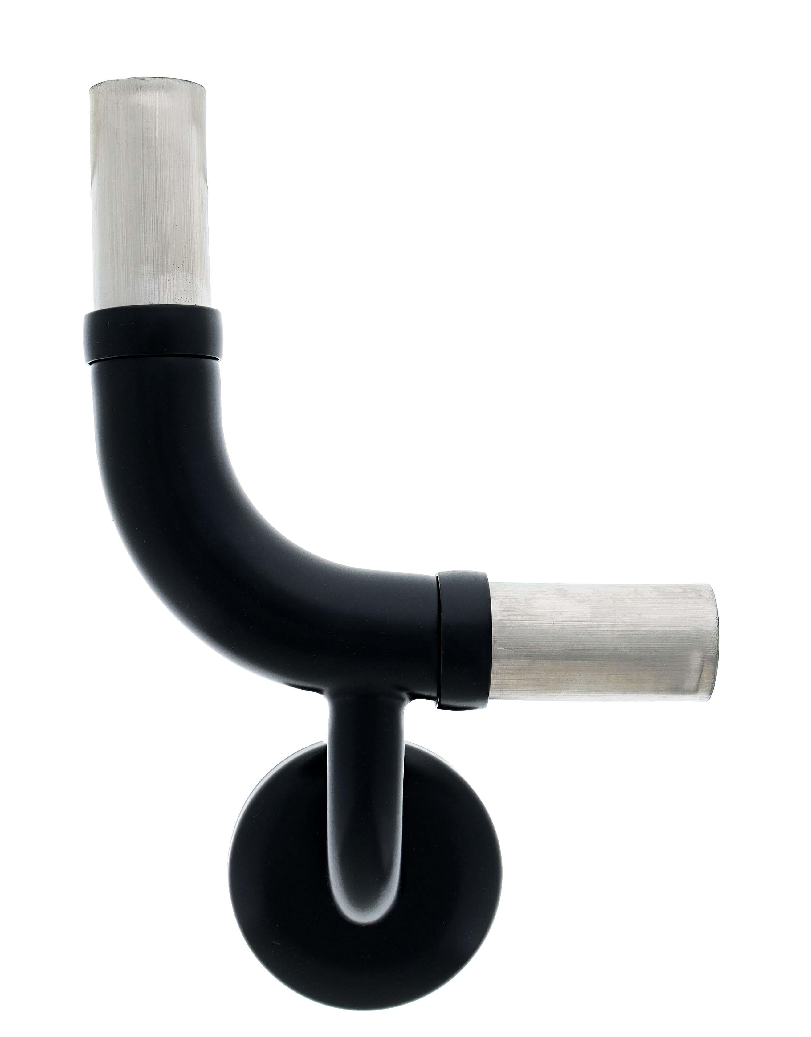 Modular Grab Rails Elbow, Elbow 90 degree vertical lh, Concealed Fixing Matte Black
