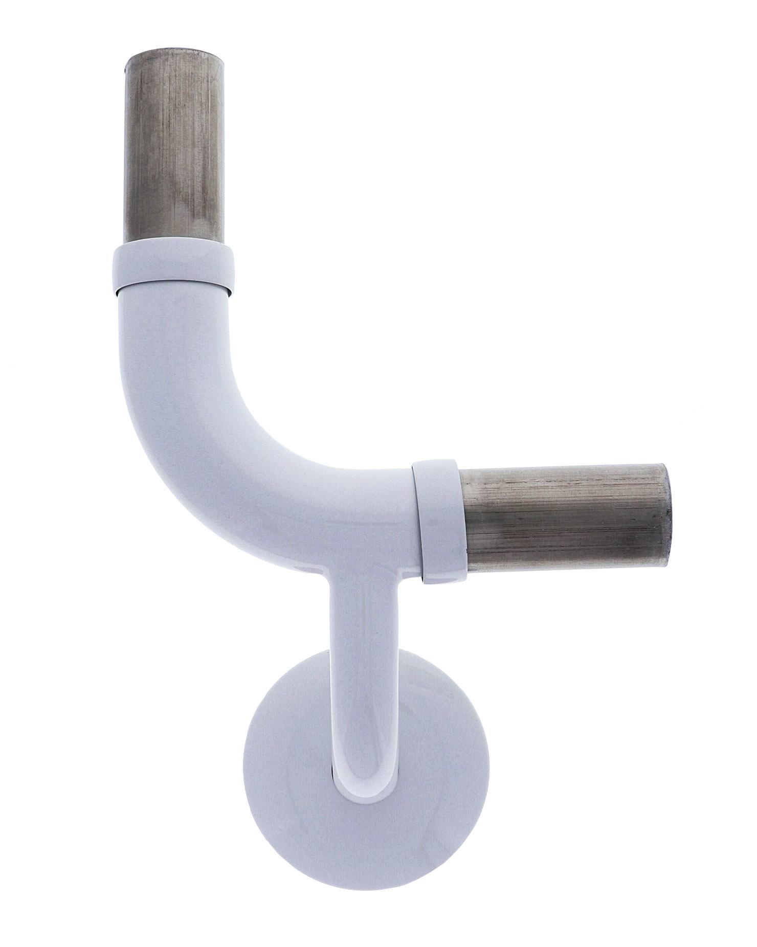 Modular Grab Rails Elbow, Elbow 90 degree vertical lh, Concealed Fixing White