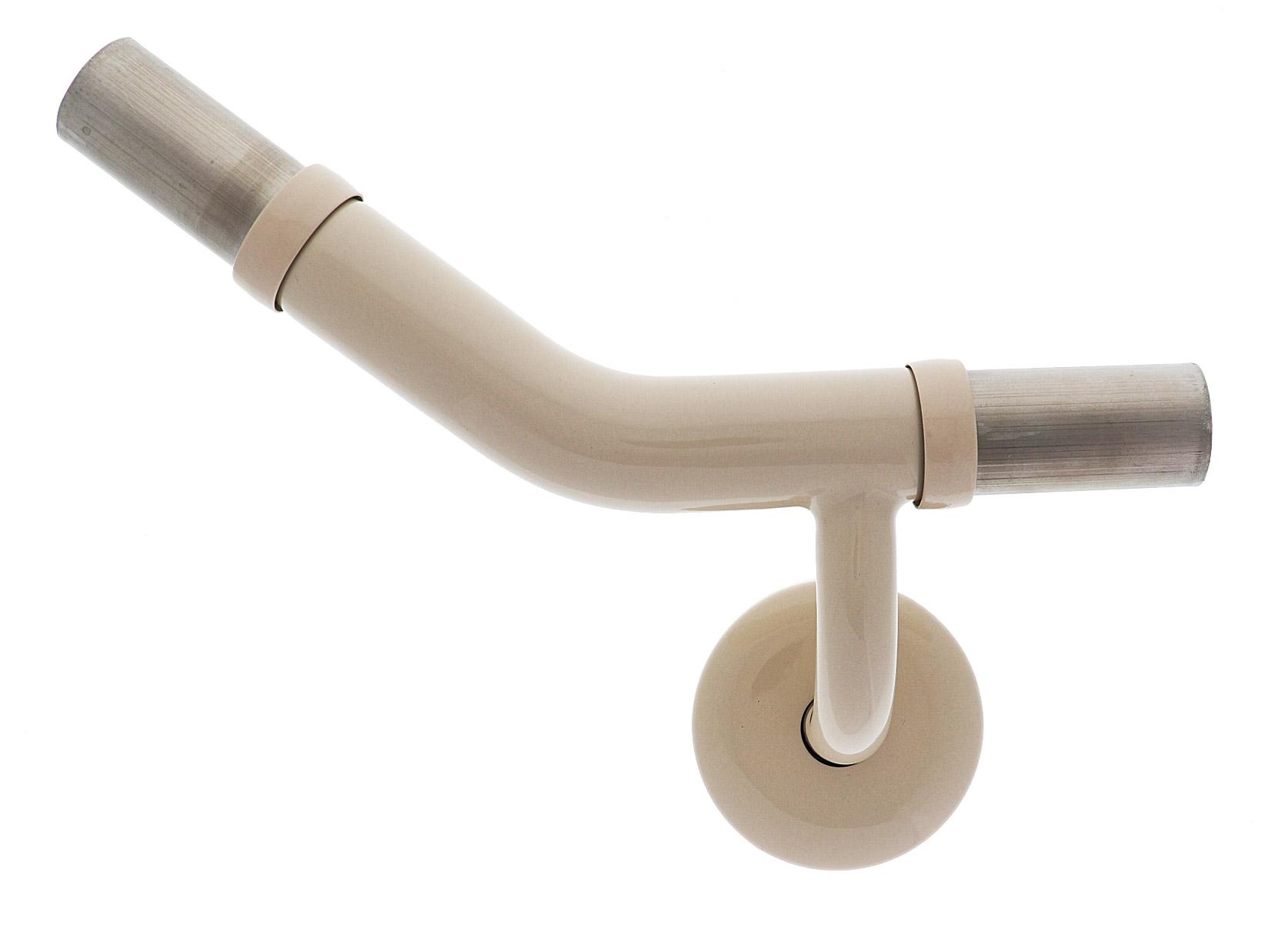 Modular Grab Rails Elbow, Elbow 40 degree lh, Concealed Fixing Almond Ivory