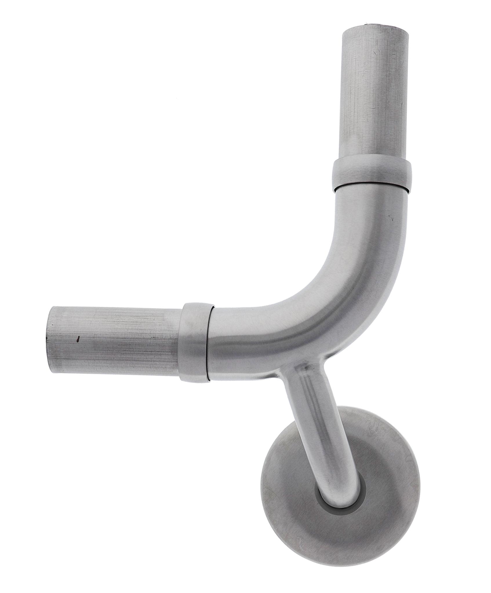 Steri-Gard Modular Grab Rails Elbow, Elbow 90 degree vertical centred rh, , Concealed Fixing Brushed stainless steel