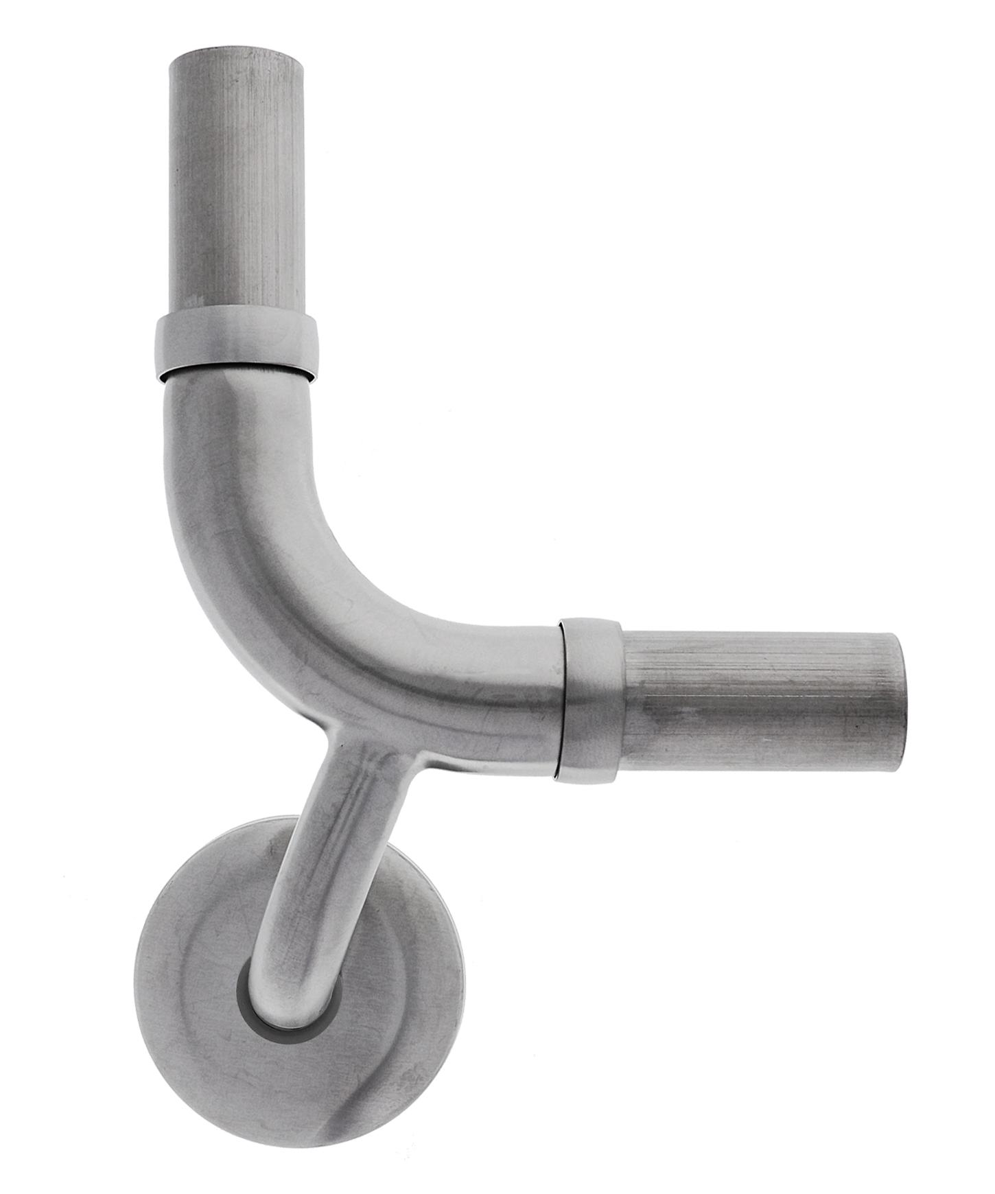 Steri-Gard Modular Grab Rails Elbow, Elbow 90 degree vertical centred lh, , Concealed Fixing Brushed stainless steel