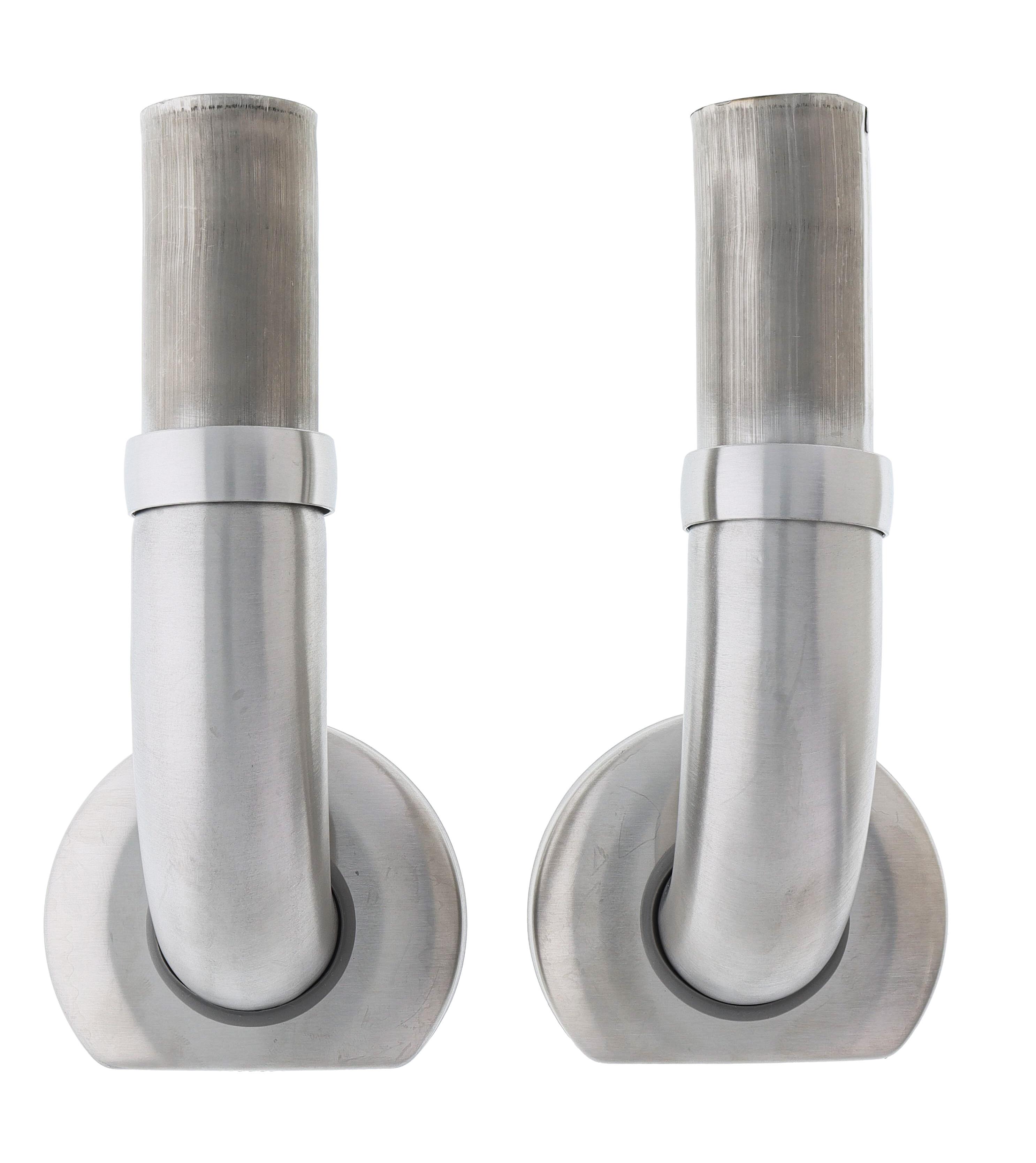 Steri-Gard Modular Grab Rails Elbow pair, Squared elbow ends concealed, , Concealed Fixing Brushed stainless steel