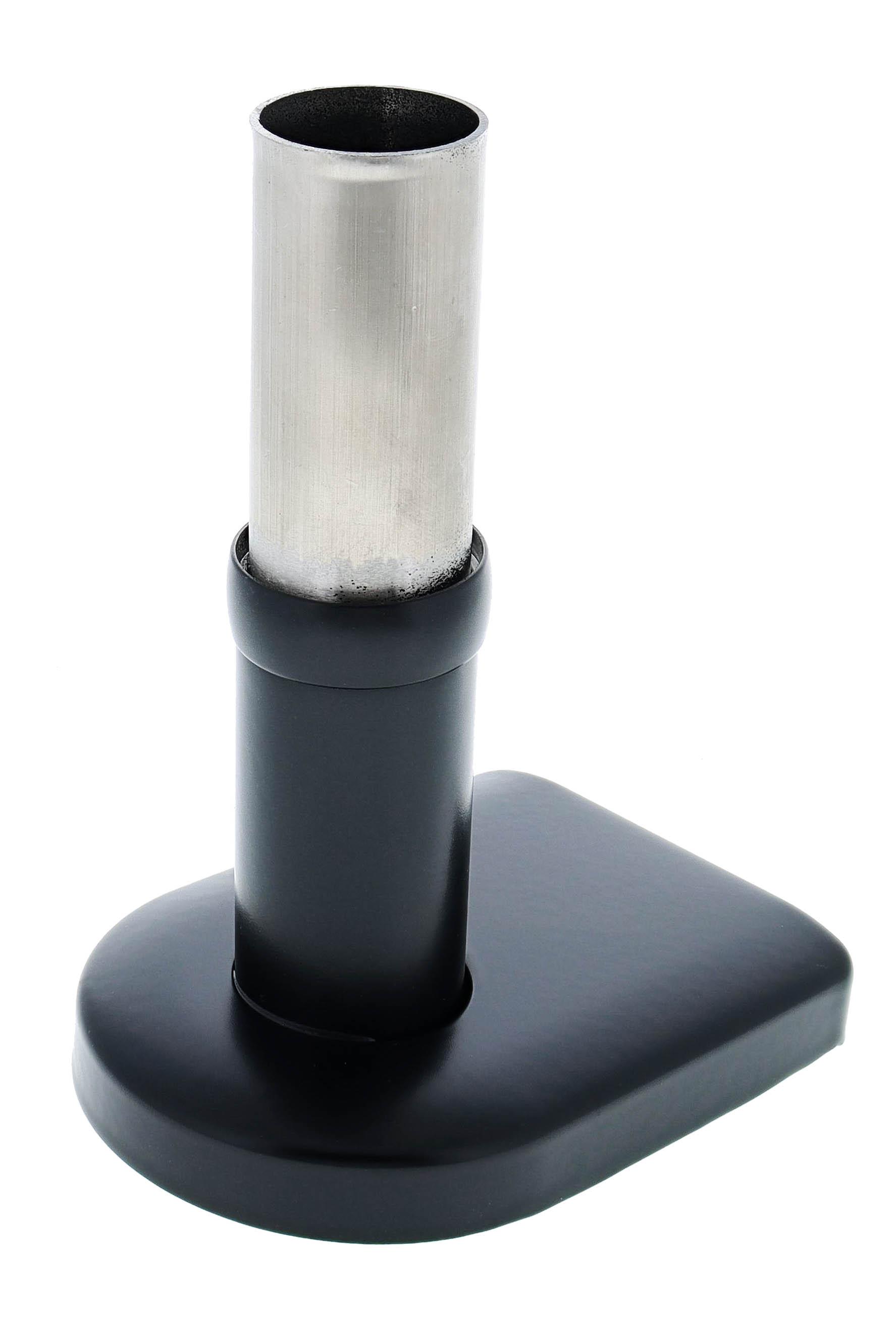 Modular Grab Rails Straight End, Straight end elongated flange, Concealed Fixing Matte Black