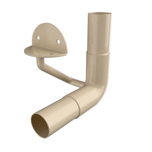 Ritefit Rail 38mm Modular System Internal corner for timber post swaged with rings Almond Ivory