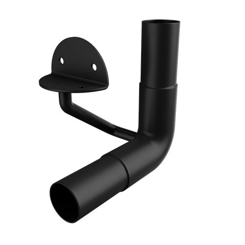 Ritefit Rail 38mm Modular System Internal corner for timber post swaged with rings Matte Black