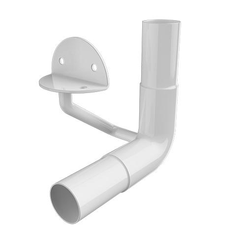 Ritefit Rail 38mm Modular System Internal corner for timber post swaged with rings White