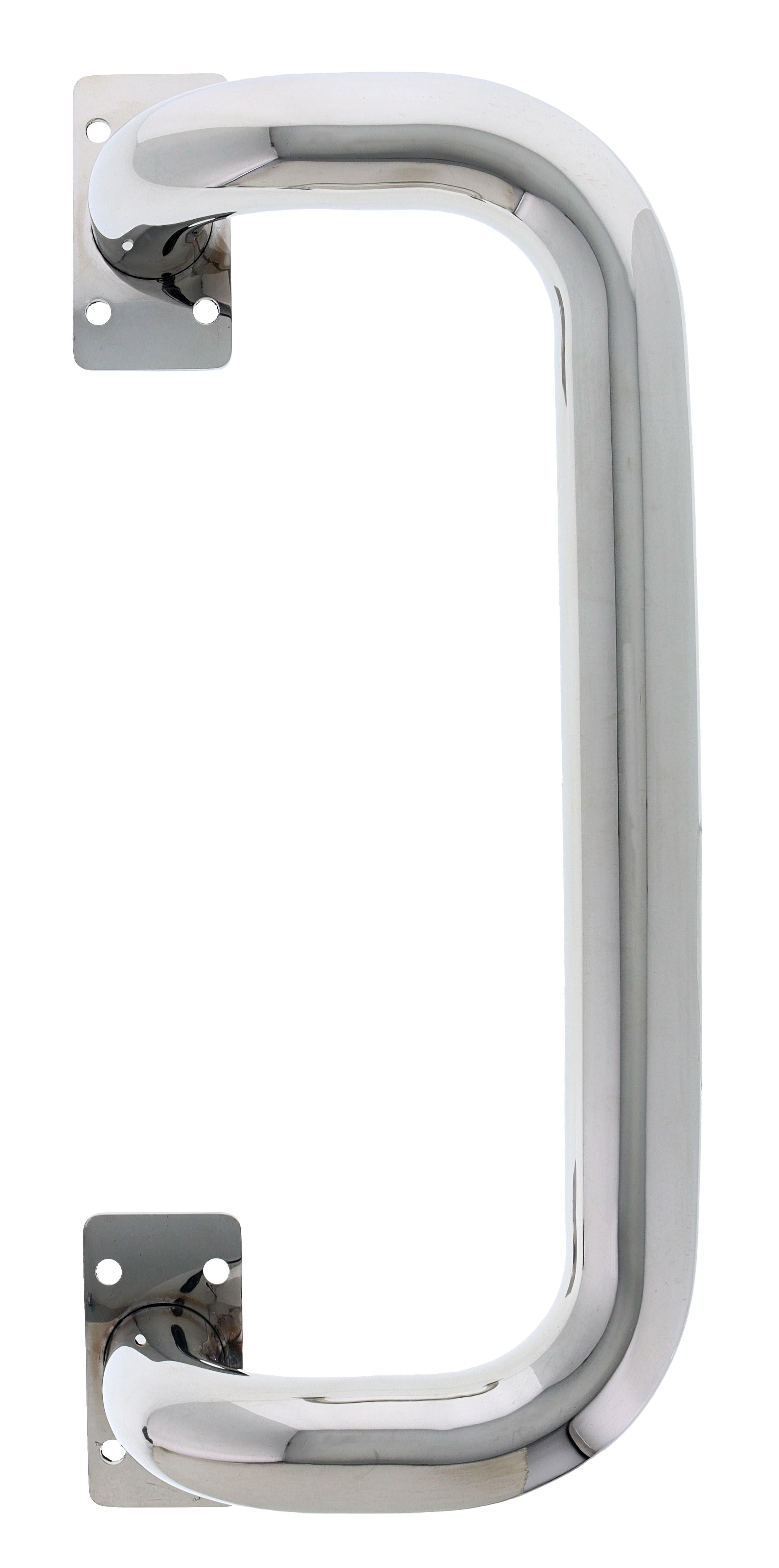Offset Grab Rail, 32mm x 300mm, Exposed fixing, Polished Stainless Steel