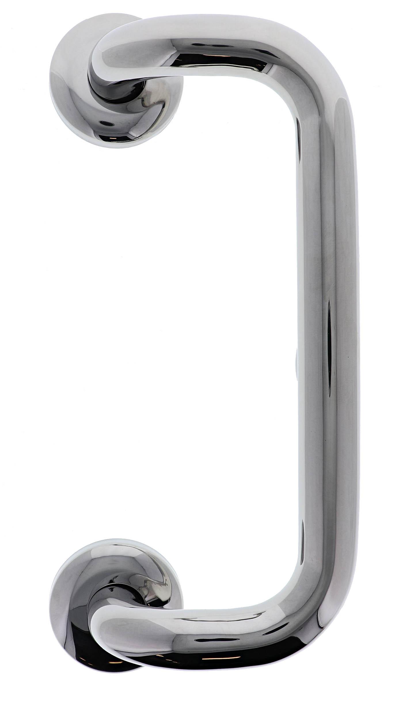 Offset Grab Rail, 32mm x 300mm, Concealed Fixing, Polished Stainless Steel