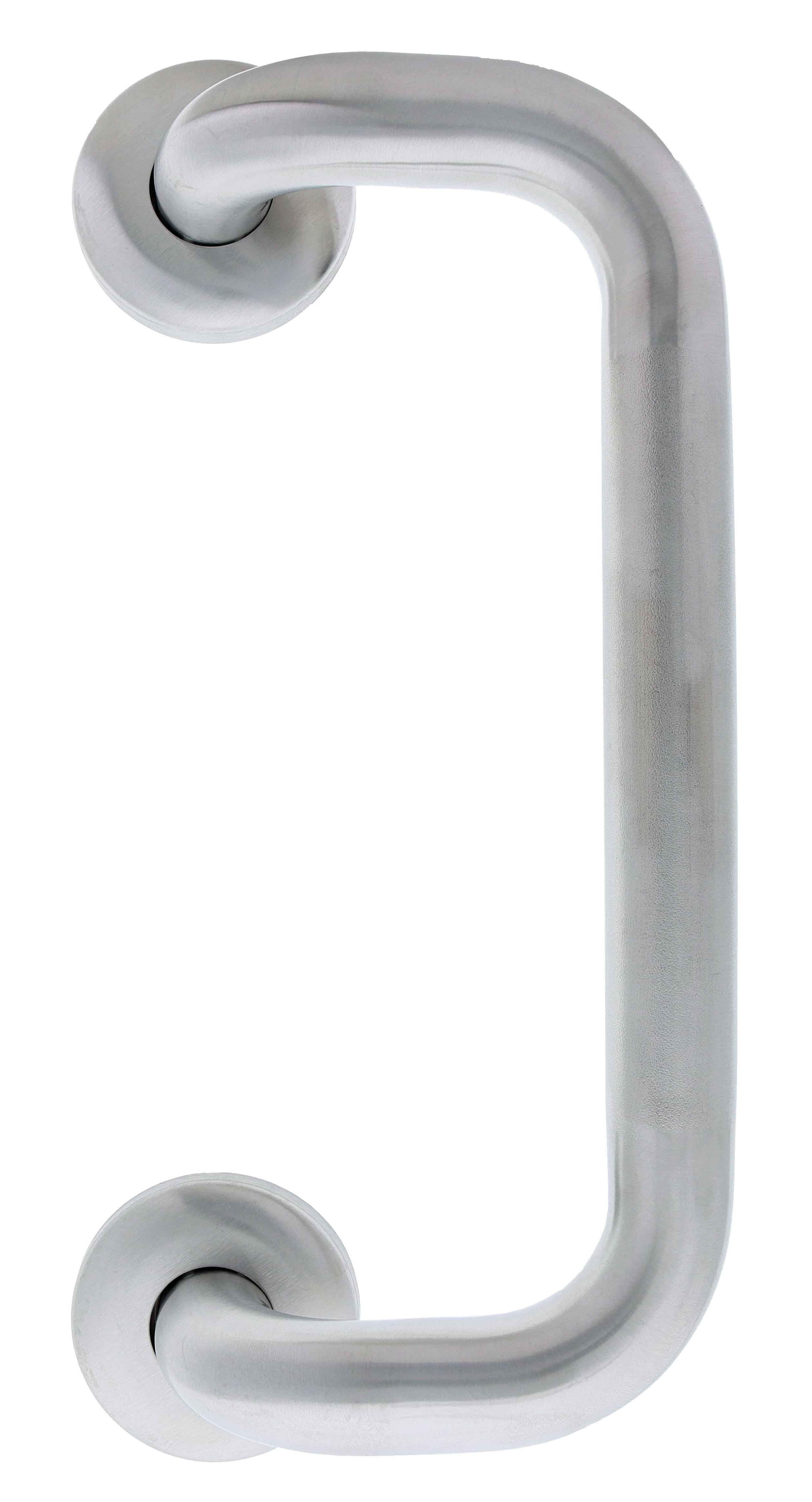 Offset Grab Rail, 32mm x 450mm, Concealed Fixing, Peened Stainless Steel