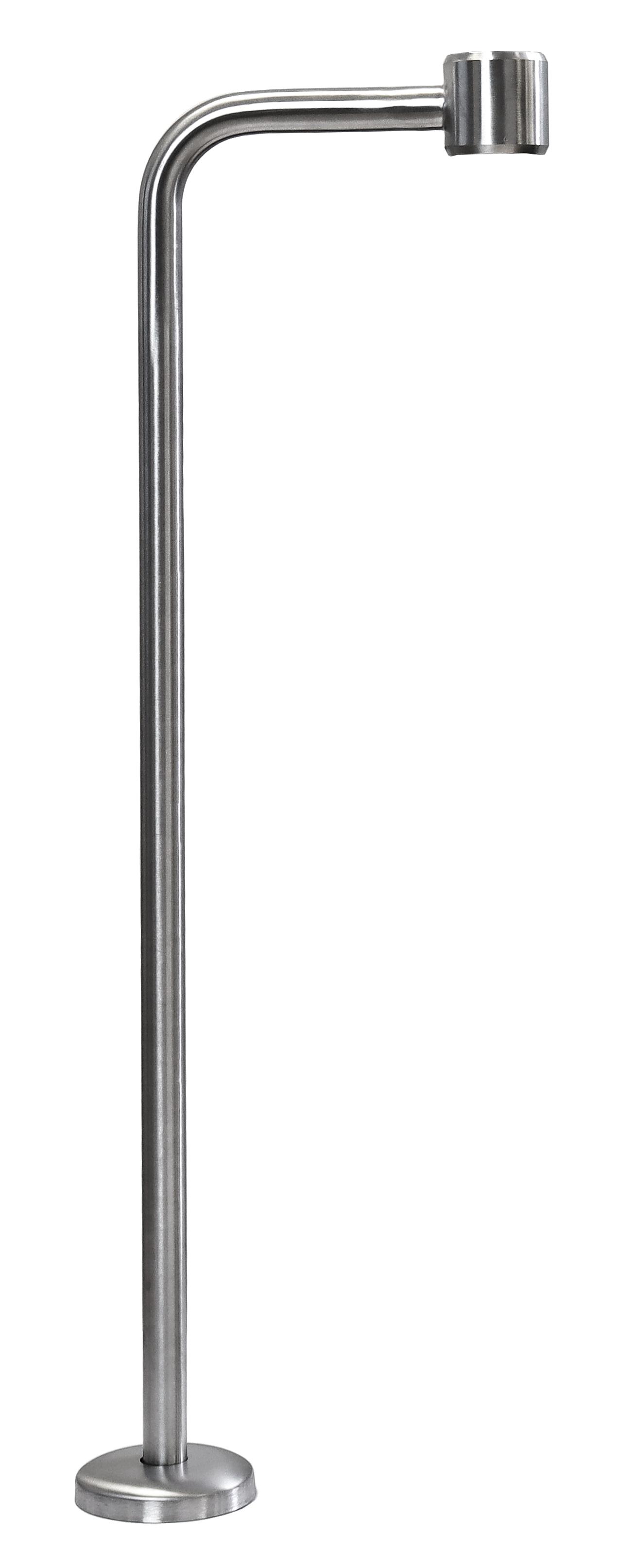 Ritefit Rail 38mm Modular System 600mm Outrigger leg Brushed Stainless Steel