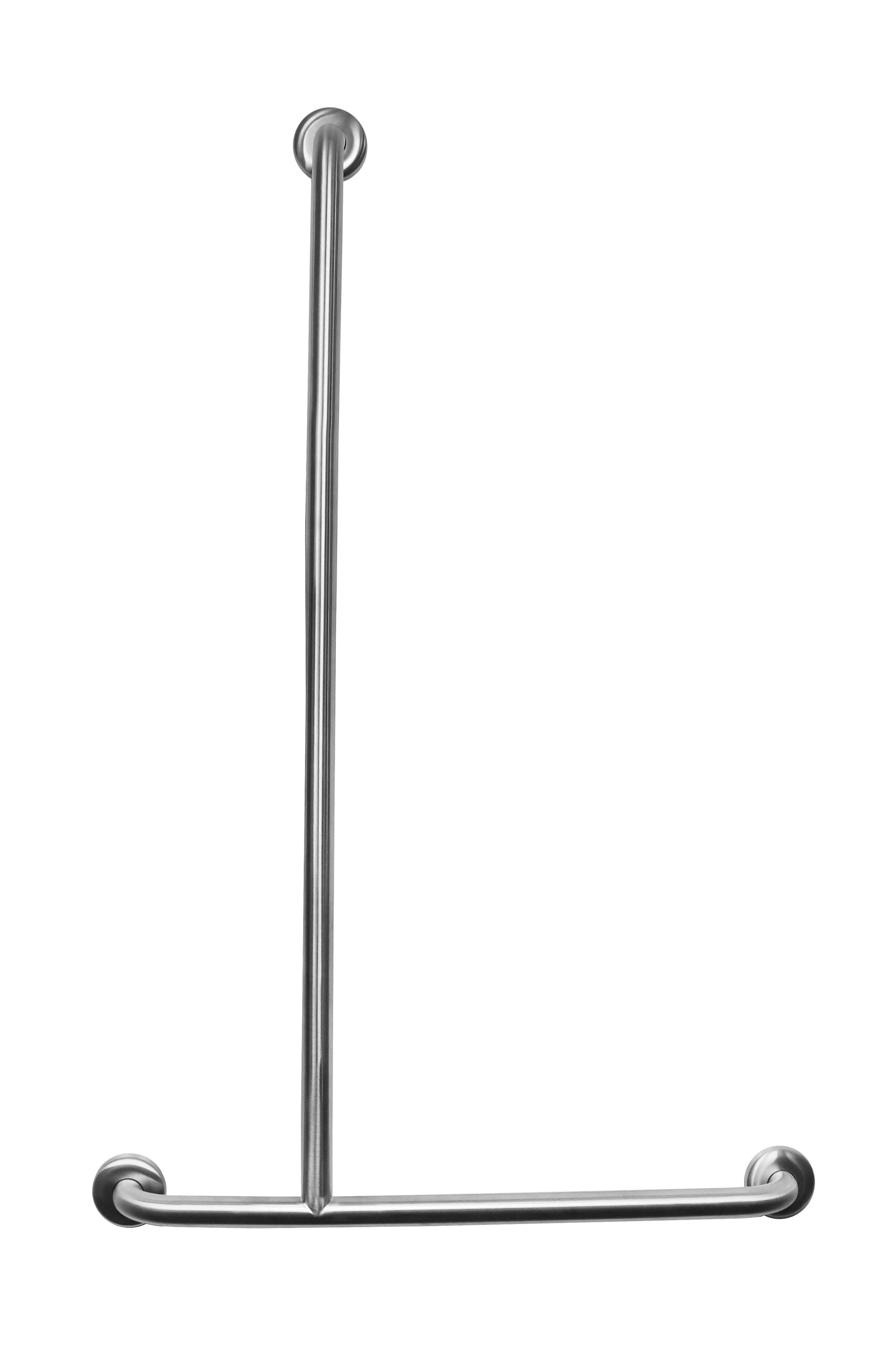 T shaped shower rail 1100mm x 700mm (200mm x 500mm) 32mm Right hand Concealed Fixing