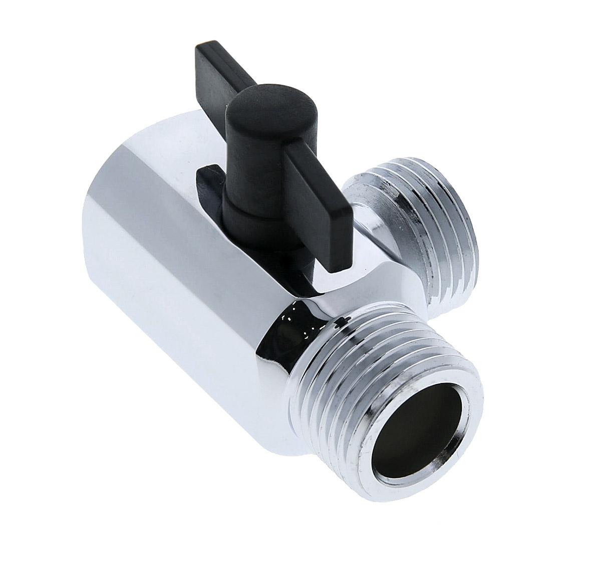 Switchcock With Black Turn Knob Chrome Plated Finish