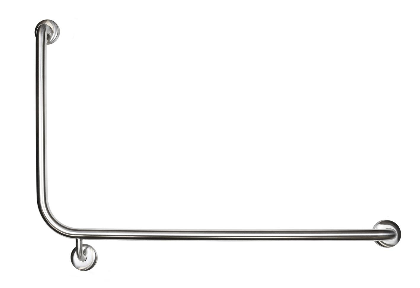 Toilet rail 950mm (H) x 600mm (V) 32mm Right hand 90 degree Concealed Fixing
