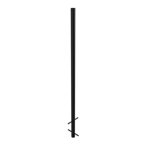 Ritefit Rail 38mm Modular System 1300mm Vertical leg for core drilled with two offset pins Matte Black