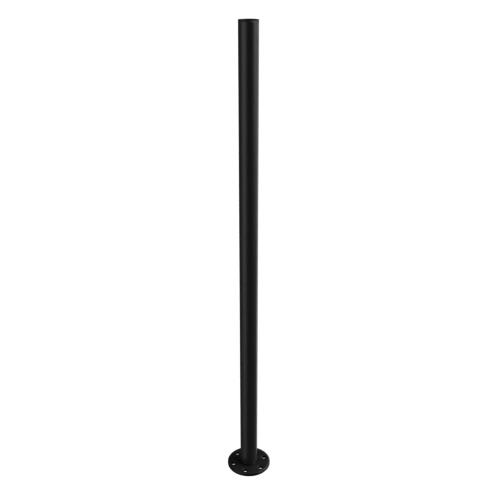 Ritefit Rail 38mm Modular System 1000mm Vertical leg with 6mm flange100mm diameter and flange cover Matte Black