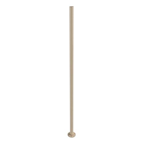 Ritefit Rail 38mm Modular System 1500mm Vertical leg with 6mm flange100mm diameter and flange cover Almond Ivory