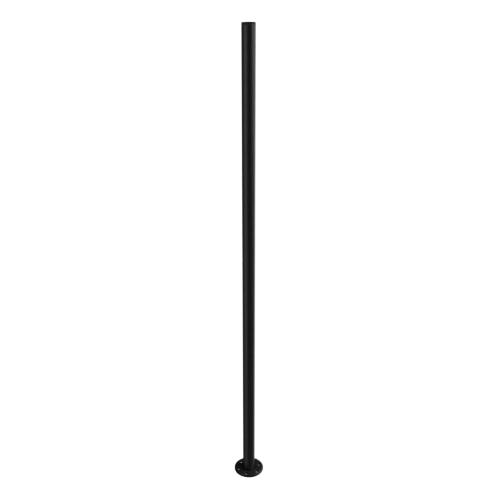 Ritefit Rail 38mm Modular System 1500mm Vertical leg with 6mm flange100mm diameter and flange cover Matte Black