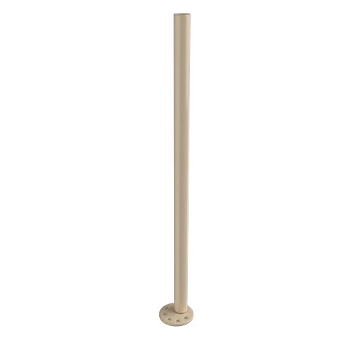 Ritefit Rail 38mm Modular System 820mm Vertical leg offset with offset positioning close to edge 6mm flange 100mm diameter and flange cover