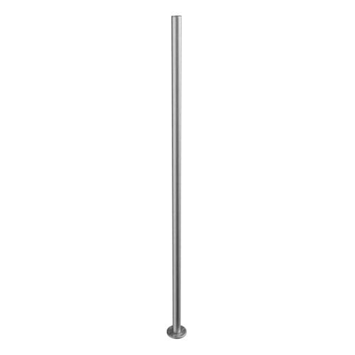 Ritefit Rail 38mm Modular System 1500mm Vertical leg with reinforced lower inner section with 6mm flange 100mm diameter and flange cover Whi
