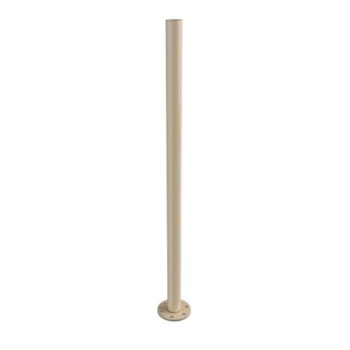 Ritefit Rail 38mm Modular System 820mm Vertical leg with reinforced lower inner section with 6mm flange 100mm diameter and flange cover Almo