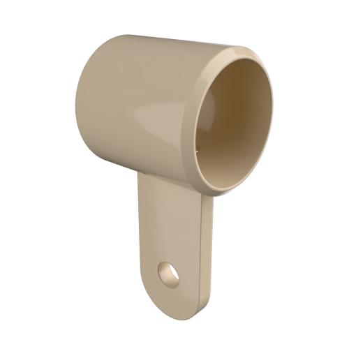 Ritefit Rail 32mm Modular System Horizontal rail adaptor for 38mm leg, 32mm tubing Almond Ivory